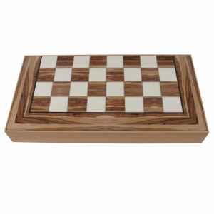 Joc de table Z-tools, lemn lacuit, 50x50cm, 2 zaruri + 30 piese, pliabil, multicolor, 987-5 - Img 1
