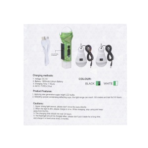 Kit lanterna Zilan cu incarcare solara, 3 tipuri de lumini, 16.5x4.5x6 cm, cod ZTS8261 - Img 5
