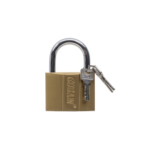 Lacat auriu Zilan 75mm, 5x4x3 cm, 1kg, 3 chei, ZTS5436
