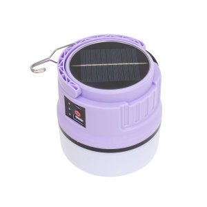 Lanterna camping Z-TOOLS, LED, portabila, incarcare solara si USB, 5 moduri lumina, 11x11x11 cm, ZTS9001 - Img 3