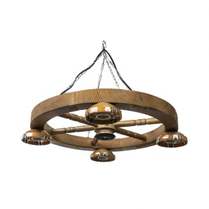 Lustra din lemn, diametru 49 cm, soclu E27 EXT10154_2 - Img 1