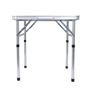 Masa pliabila camping Zilan, 60cm lungime, 45cm latime, inaltime reglabila 26.5/55.5cm, cu bordura aluminiu, ZTS5699 - Img 4