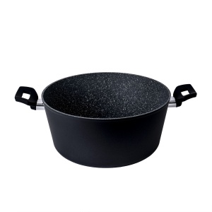 Oala cu capac Zilan, aluminiu, interior granit, 28 cm diametru, 6L capacitate, 13 cm inaltime, ZLN3338 - Img 2