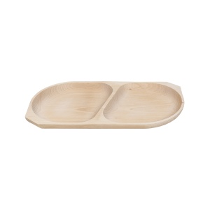 Platou din lemn natural Zilan pentru servire, dimensiuni 40x30x4 cm, ideal pentru fripturi, aperitive, peste, EXT6175 - Img 1