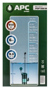 Pompa submersibila Zilan, 550W, pentru apa menajera, automat, 9000 l/h, 8 m, negru/turcoaz, EXT7112 - Img 3