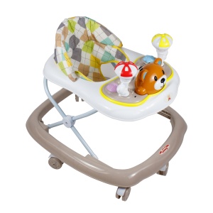 Premergator Zilan cu scaun reglabil, 6 luni+, 64x58 cm, 3 kg, 7 roti pivotante, DSY1092-ALBMULTICOLOR - Img 1