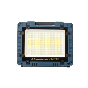 Proiector LED Zilan 400W, incarcare solara si USB, IP66, 32x26x8 cm, ZTS8673 - Img 1