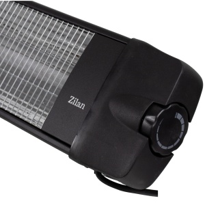 Radiator infrarosu Zilan 2500W, 2 trepte putere, termostat reglabil, montare perete/trepied, 20x100x20 cm, ZLN3293 - Img 2