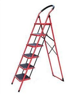 Scara metalica Zilan cu 6 trepte, latime treapta 26 cm, inaltime 205 cm, greutate 10,5 kg, cod 3896-1 - Img 1