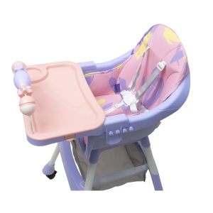 Scaun de masa pentru copii Zilan, inaltime 94cm, lungime scaun 29cm, latime scaun 31cm, max 50kg, 5-72luni, ZTS9143 - Img 5