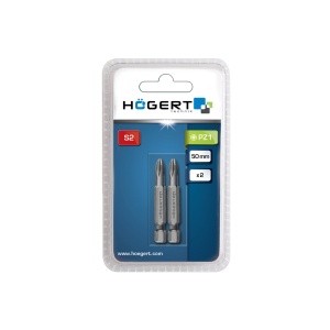 Set 2 bucati bit-uri surubelnita HOGERT PZ1 50mm, otel S2, hexagonal 1/4", HT1S318 - Img 2