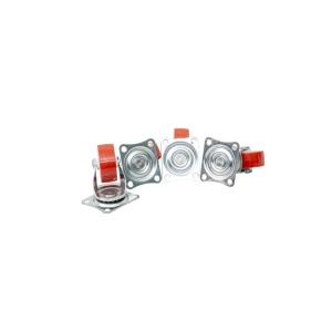 Set 4 roti pivotante Z-TOOLS, rola cauciuc 1.5 inchi, lungime suport 4.4cm, latime suport 3.7cm, 16x10x5 cm, 1kg, ZTS8138 - Img 2
