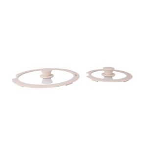Set 5 piese ceramica Zilan, 2 oale (20cm, 1.6L + 28cm, 2.5L) + tigaie 27cm, crem, usor de curatat, baza inductie, 32x30x15 cm, ZLN0965 - Img 6