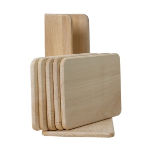 Set 6 tocatoare Zilan, lemn fag, dreptunghiular, 24.5x15 cm, EXT6085 - Img 4