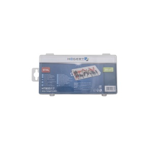 Set conectori electrici Zilan 28 bucati, 6 dimensiuni, cutie cu compartimente 20x10x5 cm, 1kg, HT8G517 - Img 2