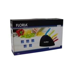 Set cutite Ztools 6 piese, inox, suport plastic, lame 20cm + 20cm + 20cm + 13cm + 9cm, multicolor, ZLN1150 - Img 3