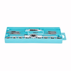 Set filiera si tarozi Zilan, 20 piese, M3 x 0.5 - M12 x 1.75, port filiera 1/8"-1/2", port tarod 3-12 mm, dimensiuni 25x11x2 cm, greutate 1.5 kg, ZTS5406 - Img 3