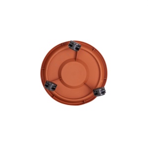Suport cu roti Zilan, din plastic, diametru interior 24 cm, pentru mutare usoara plante, 11316 - Img 2