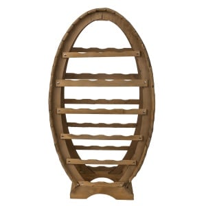 Suport sticla Zilan, suport pentru 20 sticle de vin, din lemn de brad, 92x49x27 cm, cireș, 9.8 kg, EXT5666