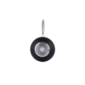 Tigaie wok Zilan, ceramica antiaderenta, 28cm, maner inox, suport cuptor 280°C, 50x28x8 cm, ZLN0934 - Img 2