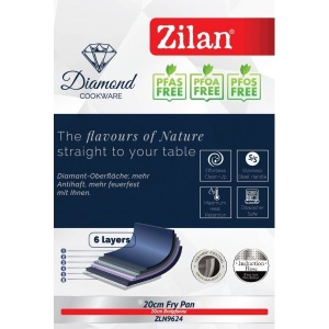 Tigaie Zilan ceramica inox, diametru 20cm, capacitate 0.95L, 6 straturi material, baza inductie, usor de curatat, ZLN9624 - Img 5