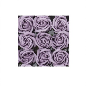 Trandafiri din sapun love, 50 buc/set, movdeschis, 6.5cm inaltime, 5cm diametru, CD2573-Movdeschis61 - Img 2