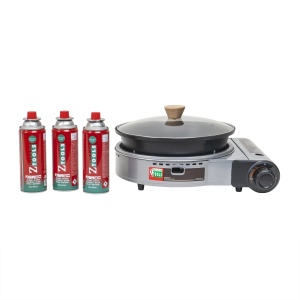 Aragaz camping Zilan, arzator unic, alimentare la butelie, 2.3kw, aprindere electrica, dimensiuni 40x32x9.5 cm, ZTS5613_1 - Img 1