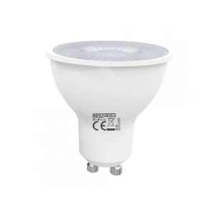 Bec LED HOROZ cu lupa, 8W, 4200K, 740lm, GU10, 54x50x6cm, EXT001-064-0008