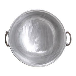 Ceaun tuci aluminiu alimentar Zilan, capacitate 60L, fund rotund, cu manere, 60x60x30 cm, EXT10304_1 - Img 2