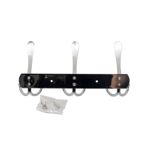 Cuier metalic Zilan cu 3 agatatori, inox, lungime 24.5cm, latime 13cm, inaltime 5cm, ZTS8143 - Img 2