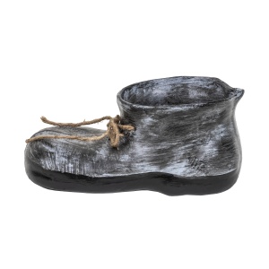 Decoratiune gradina Zilan, bocanc ceramic cu suport flori, 32x10x14.5 cm, 1.5kg, EXT10218_1 - Img 1