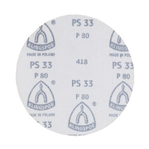 Disc autofixare Klingspor PS 33 CK, P80, 150mm, pentru slefuit lemn si metal, uscat, EXT146739 - Img 2