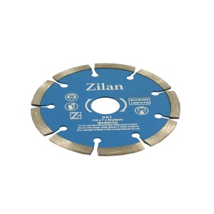 Disc diamantat segmentat Zilan 115x7x22.23mm, taiere uscata caramida, beton, granit, ceramica, viteza maxima 12000 r.p.m, ZLN1045