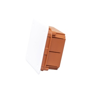 Doza de legatura Gewiss cu capac, montaj incastrat, 118x96x50mm, IP40, rosie, GW48002