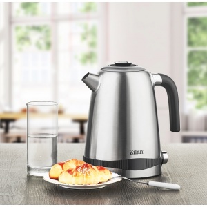 Fierbator electric Zilan din inox, digital, 2200W, temperatura reglabila 40-100 grade C, capacitate 1.7L, detasabil, ZLN1000 - Img 2