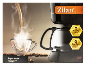 Filtru Cafea Zilan 1.25L, 800W, pastrare temperatura, plastic, negru, 8 cesti, ZLN3208 - Img 5