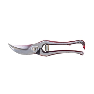 Foarfeca profesionala Zilan pentru vita de vie, 9", 225mm, otel carbon, lame curbate, mecanism de blocare, gri, 22.5 cm x 5 cm, 4705 - Img 1