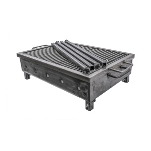 Gratar carbune Z-tools, metal, inox alimentar, 50x35x65 cm, ZTS5485 - Img 6