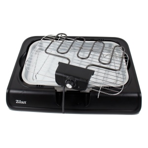 Gratar electric Zilan, 2000W, suprafata gatire 43x26 cm, inaltime ajustabila, negru, 50x36x8 cm, ZLN3772 - Img 2