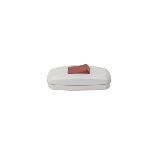 Intrerupator pe fir Zilan alb-rosu, 6.5cm lungime, 2.7cm latime, EXT300-002-708
