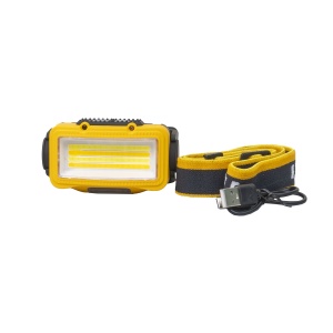 Lanterna de cap Z-tools, 8 moduri de iluminat, 9x5 cm, galben, ZTS8206 - Img 1