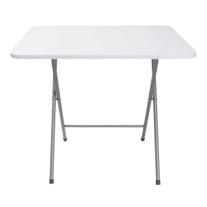 Masa plianta Zilan, blat MDF 60x80 cm, inaltime 70 cm, picioare metalice, pentru casa sau camping, ZLN6982 - Img 1