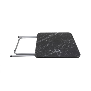 Masa plianta Zilan cu blat MDF, 60x60x72 cm, picioare metalice, plus 2 scaune pliant, ZLN6999_2S - Img 3