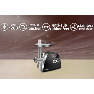 Masina de tocat Zilan, 1200W, inox, capacitate 1.6kg/min, functie revers, 26x23x43 cm, ZLN7599 - Img 4