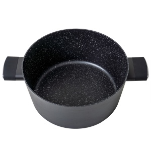 Oala Zilan cu capac de sticla, ECO, 28 cm, 5L, aluminiu, negru, ZLN0867 - Img 2