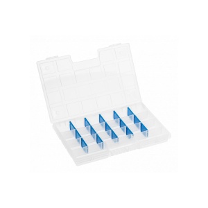 Organizator depozitare Z-TOOLS, 29x19x3.5 cm, capac ermetic transparent, maner confortabil, inchideri rapide, HT7G022 - Img 1