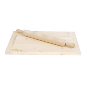 Planseta din lemn Zilan pentru modelat aluatul 30x41 cm, sucitor 54 cm, EXT9871 - Img 1