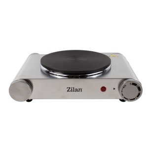 Plita electrica Zilan, 1 arzator, putere 1500W, termostat reglabil, inox, dimensiuni 300x220x90 mm, ZLN0535