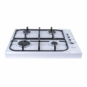 Plita pe gaz Zilan, 4 arzatoare, alimentare la butelie, 7000W, alb, 60x50x9 cm, ZLN1518 - Img 1