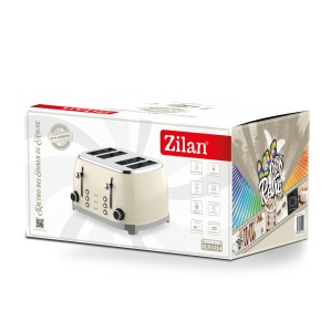 Prajitor de paine Zilan, 6 trepte prajire, putere 1500w, 4 fante, functie dezghetare, functie reincalzire, dimensiuni: 37x22x19 cm, ZLN1214 - Img 2